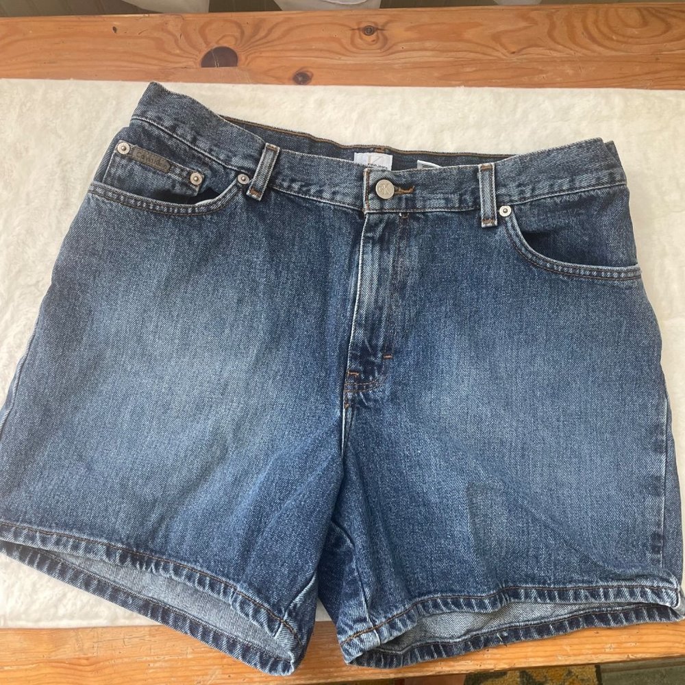 Calvin Klein 90s vintage jean shorts size 14 plus size 90s cargo short